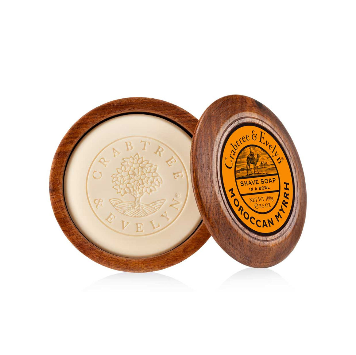 Crabtree & Evelyn - Savon à raser bol en bois - Moroccan Myrrh - 100g