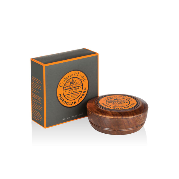 Crabtree & Evelyn - Savon à raser bol en bois - Moroccan Myrrh - 100g