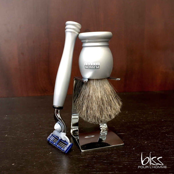 Plisson - Ensemble Access Gris - Pur Blaireau