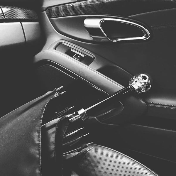 Pasotti - Parapluie - Tête De Mort Argent