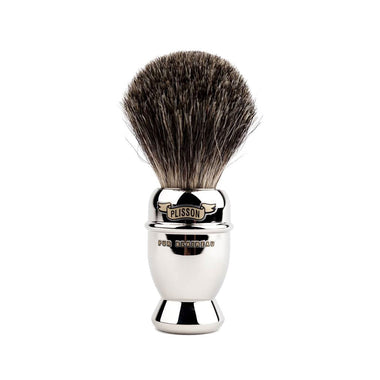 Plisson - Blaireau "antique" - Manche nickel