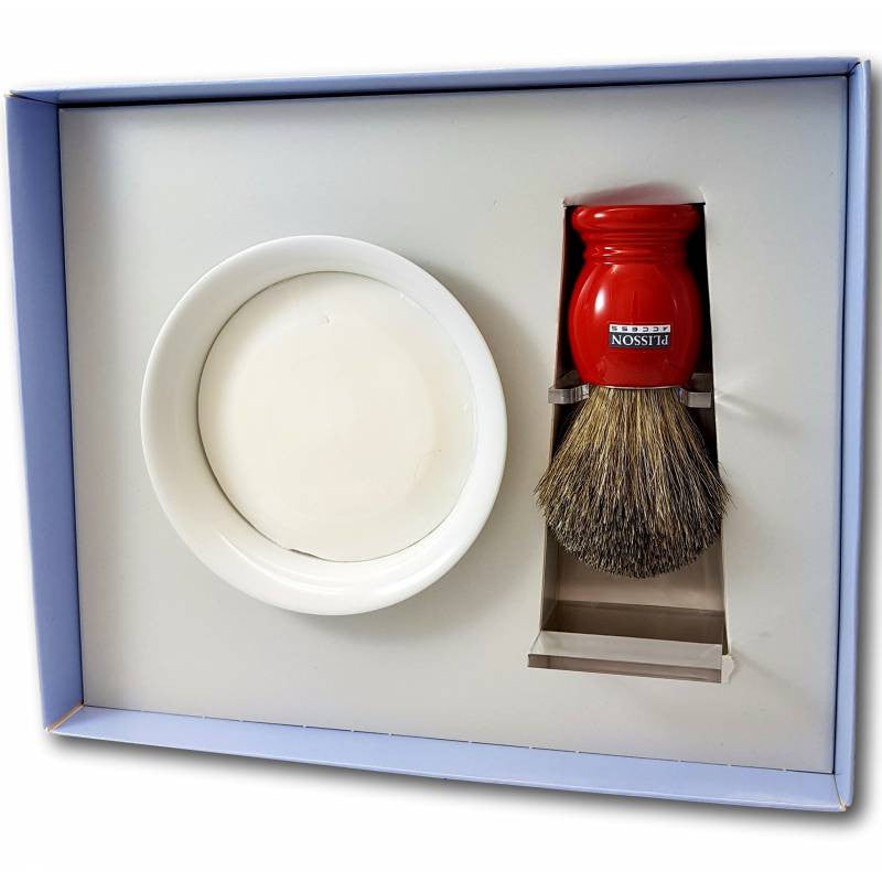 Plisson - Coffret Rasage - Rouge