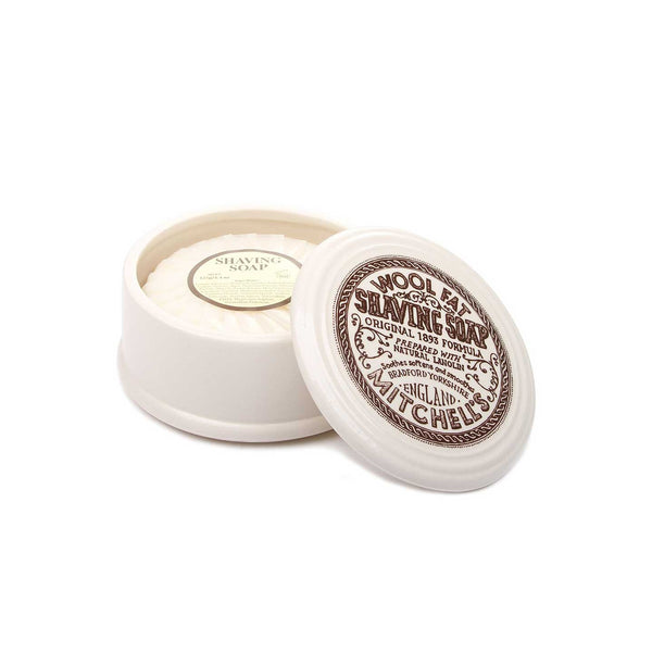 Mitchell's "Wool Fat Soap" - Savon à barbe - En Bol - 125g