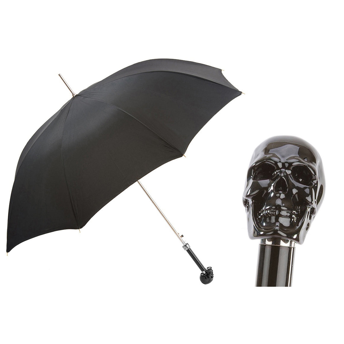 Pasotti - Parapluie - Tête De Mort Noire