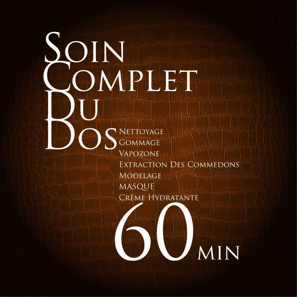 Soin Complet du Dos - Bliss Pour l'Homme